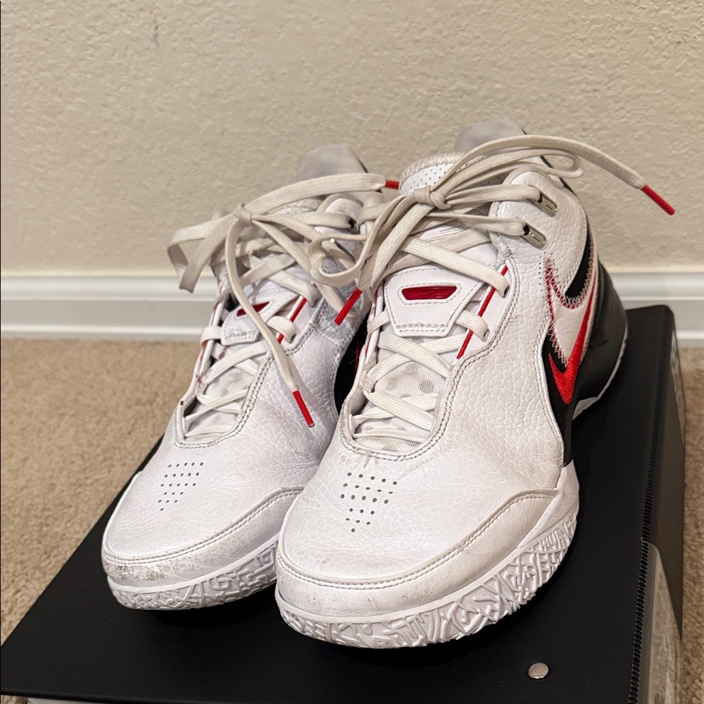 Men's LeBron NexxtGen Shoes - White and Red